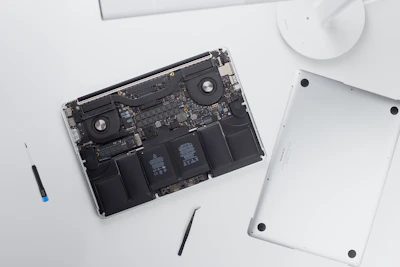 After: replaced laptop screen