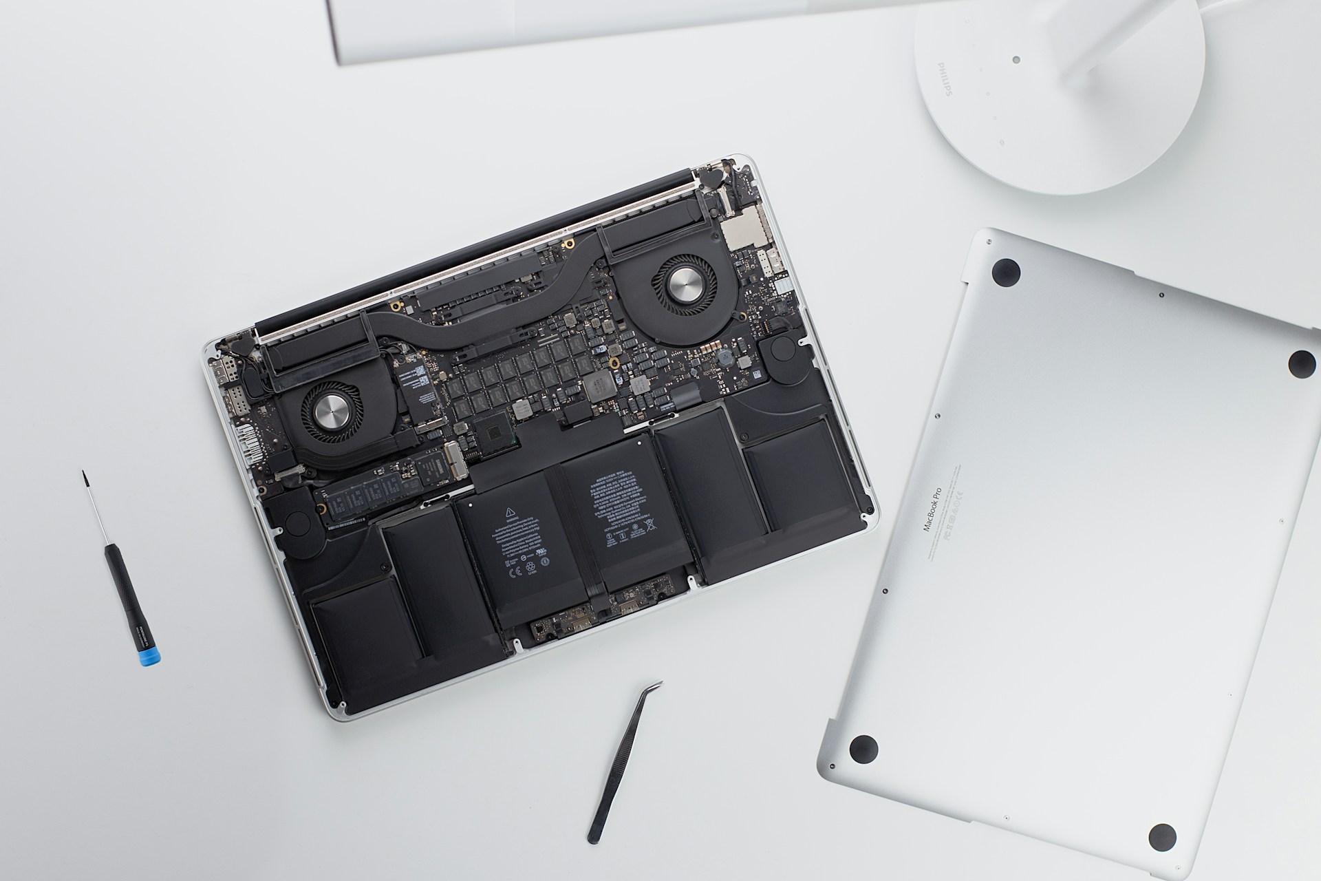 silver MacBook