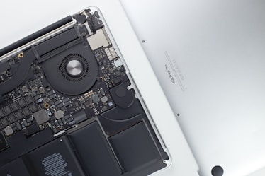 black MacBook part