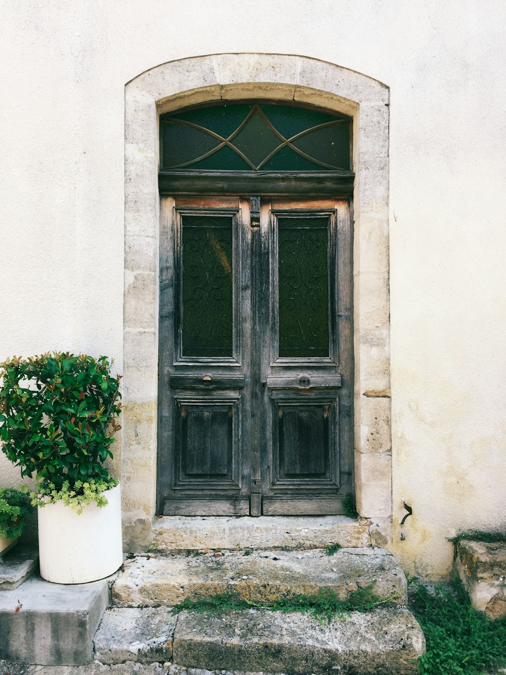 closed door at daytime