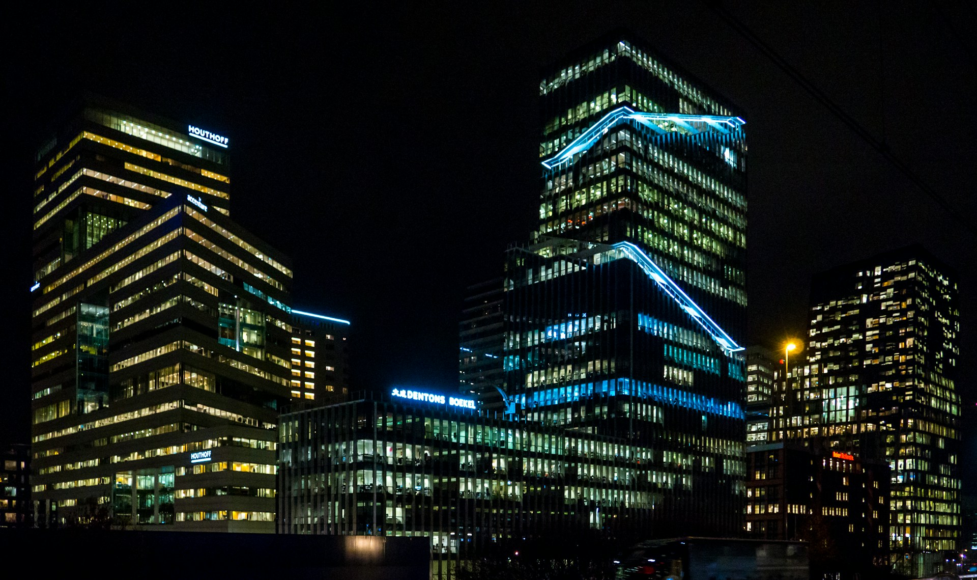 landscape photography of laminated buildings