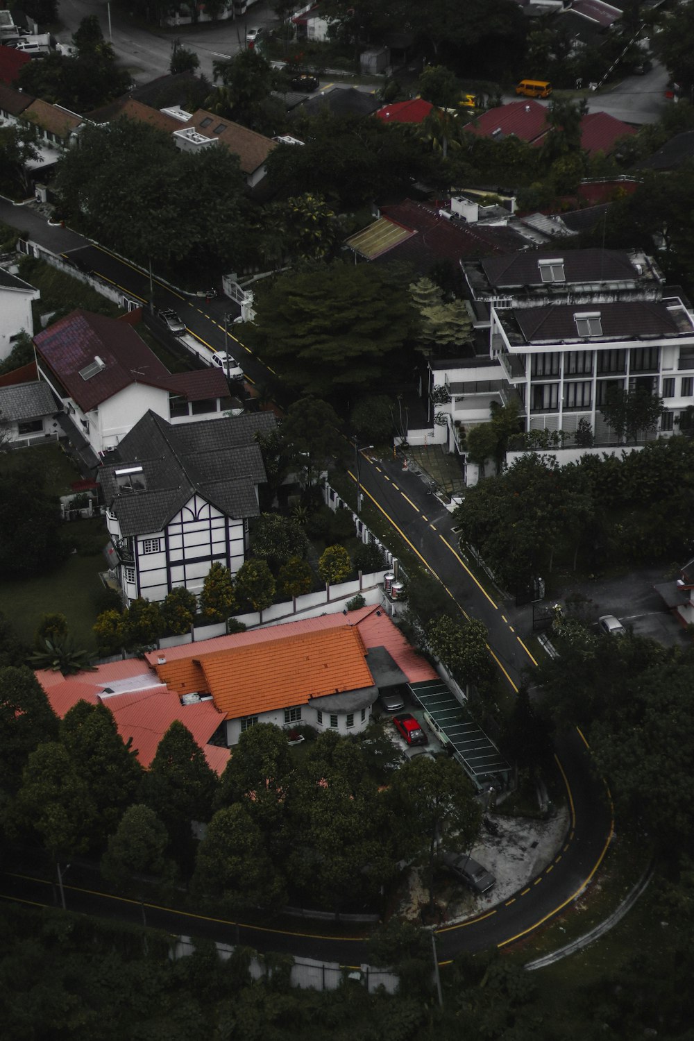 aerial photography of houses and buildings