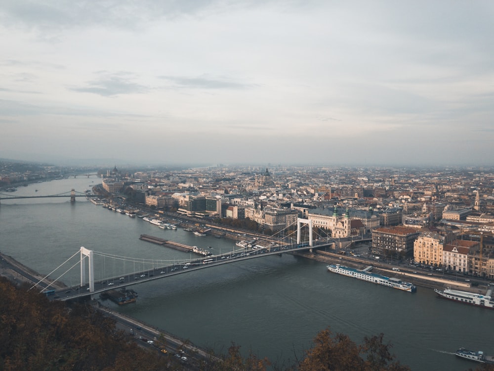 aerial photography of a city