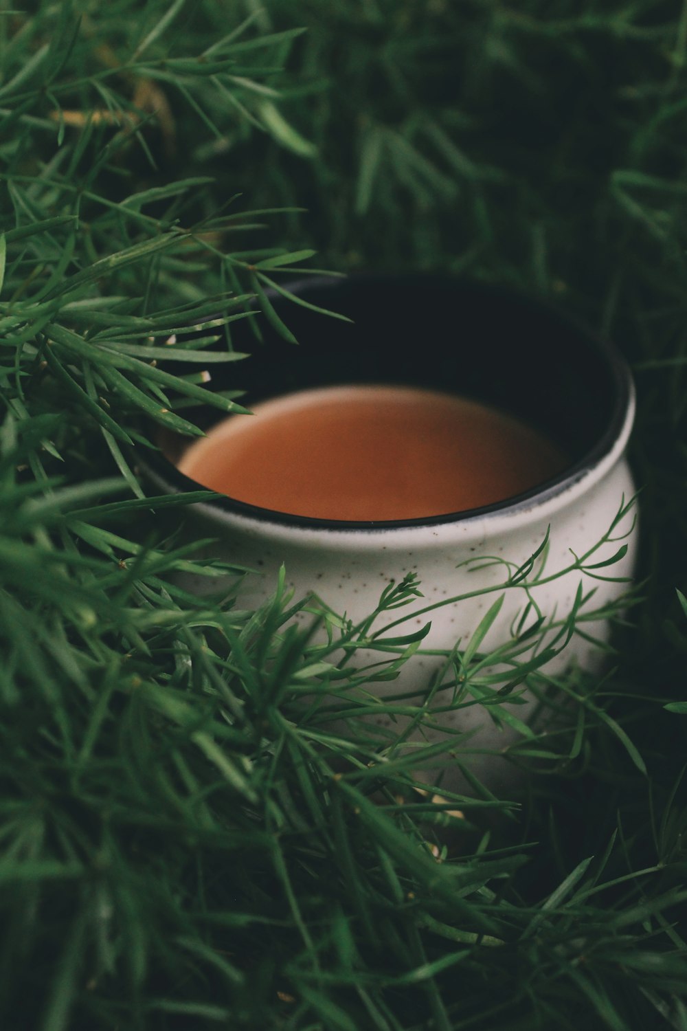 white ceramic cup