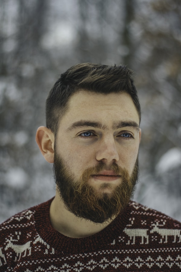 man wearing maroon and white Fair Isle topby Radu Florin