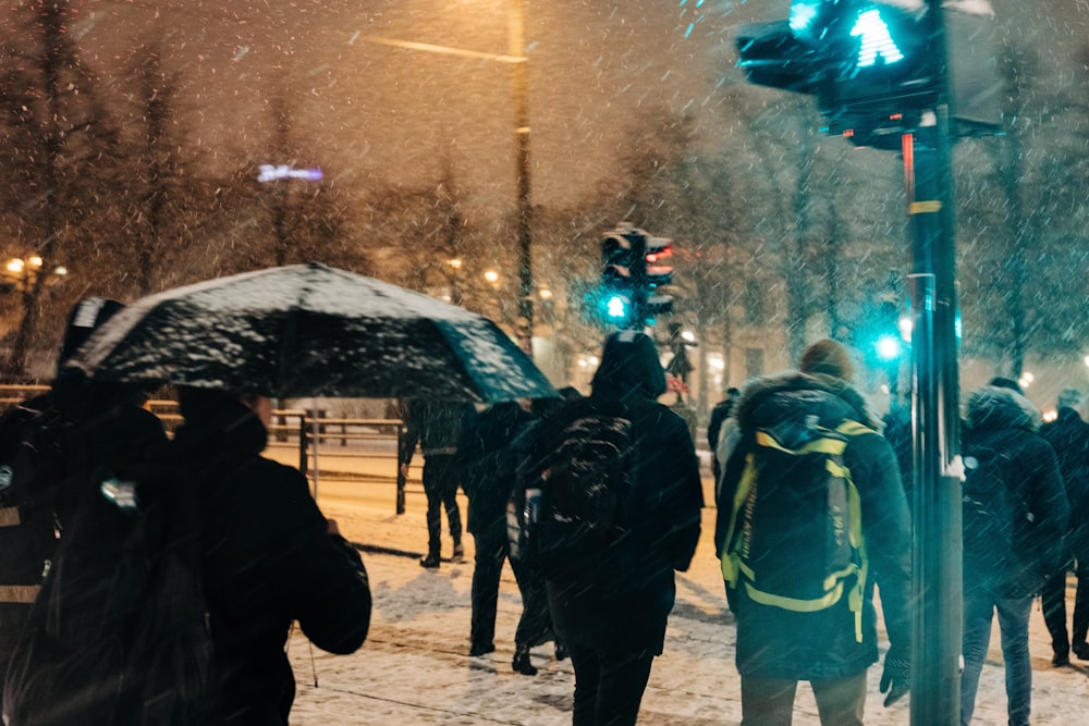 people walking on road