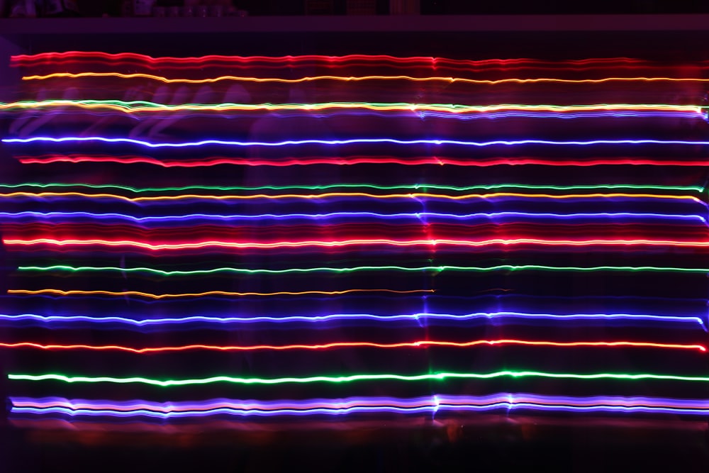 assorted-color light strips