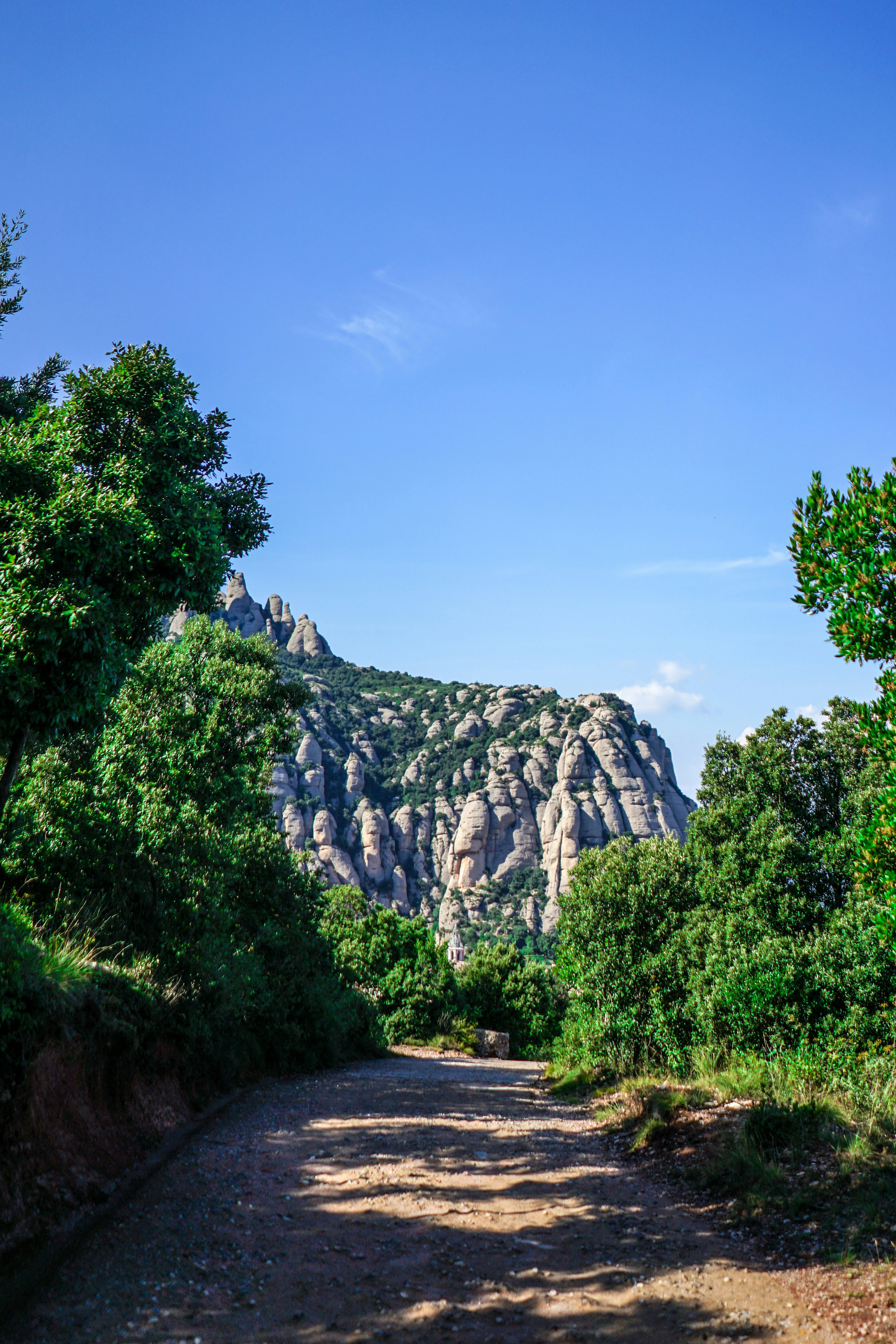 The Montserrat hiking path

