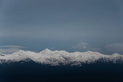 Снежные вершины Кавказских гор в Грузии — еловые леса и горные пики. Фото / Unsplash
