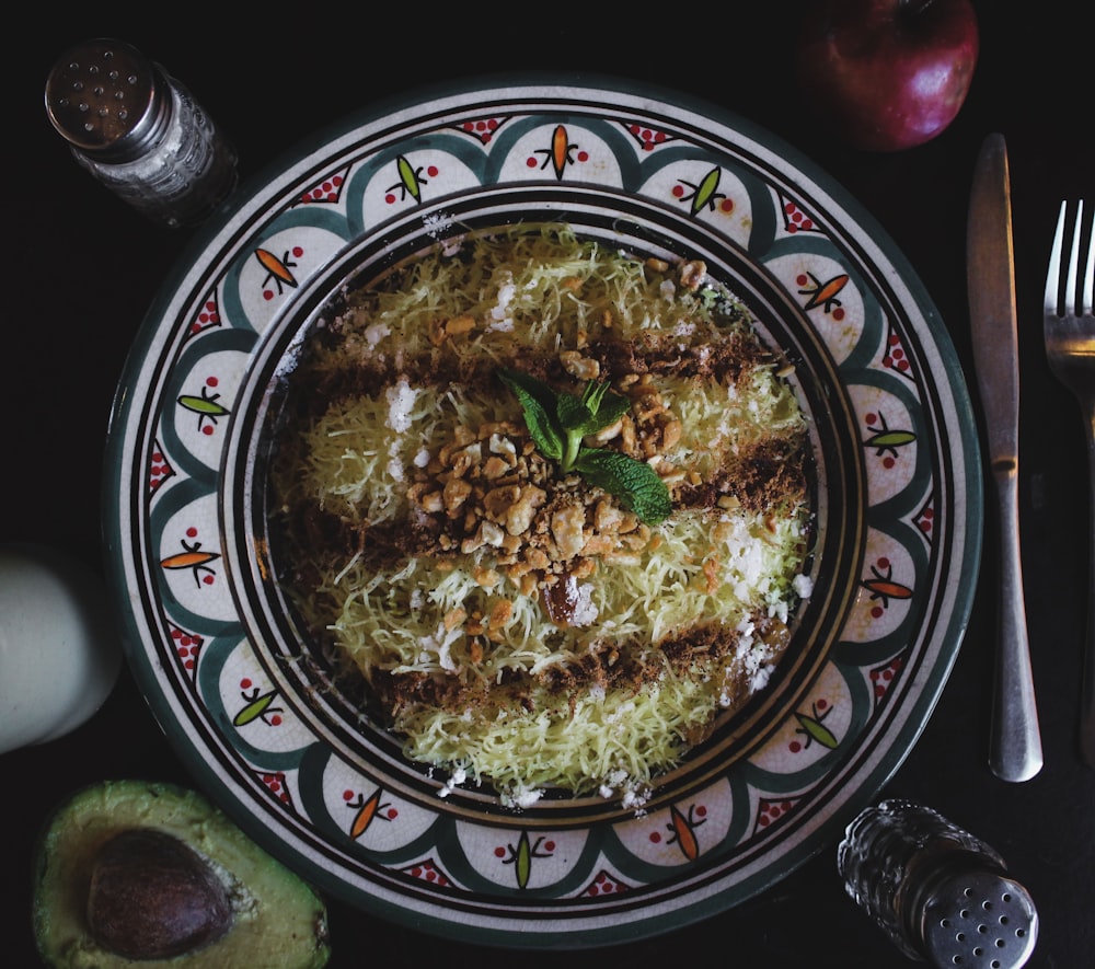 noodle recipe in plate