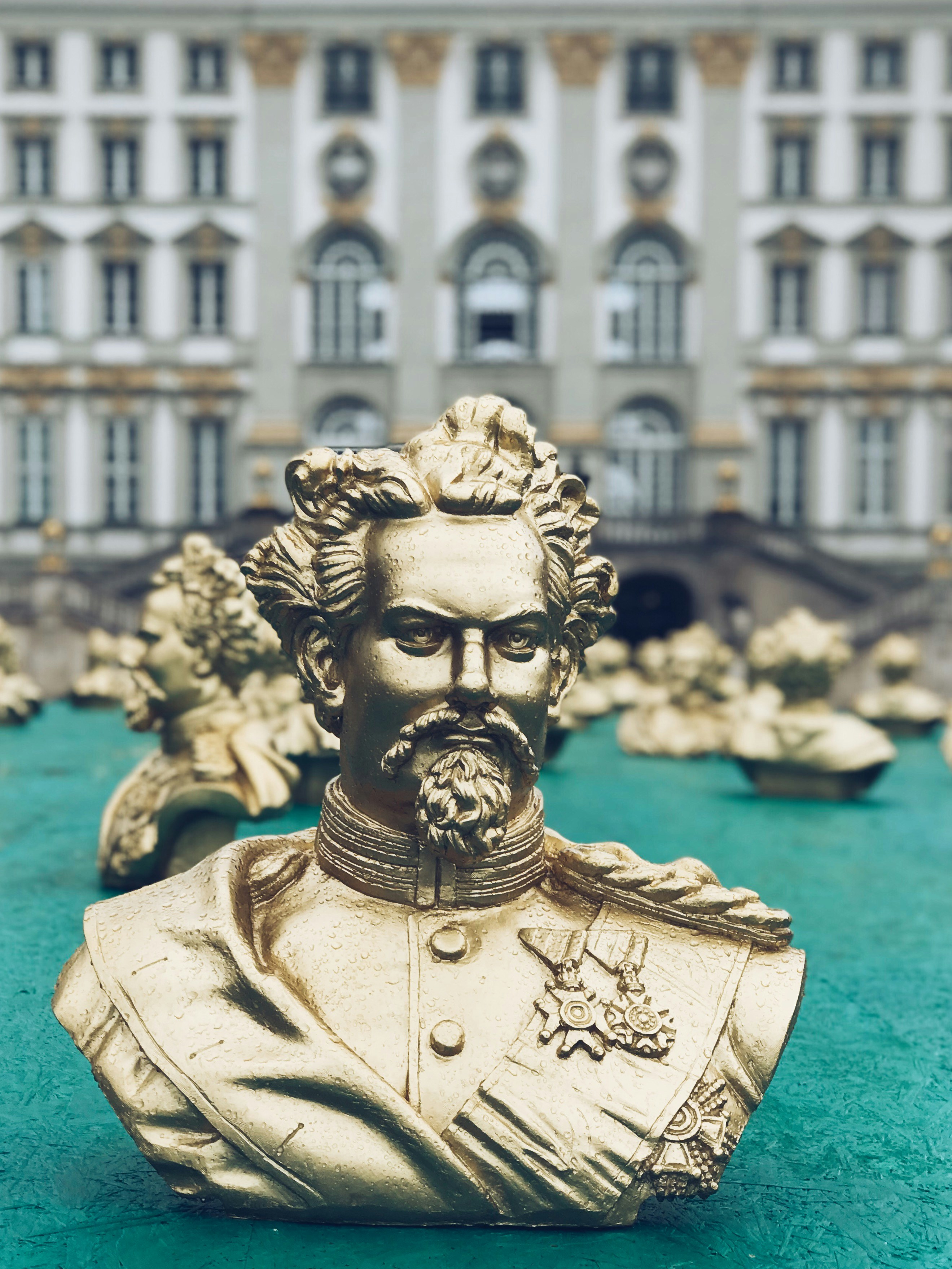 bearded man sculture