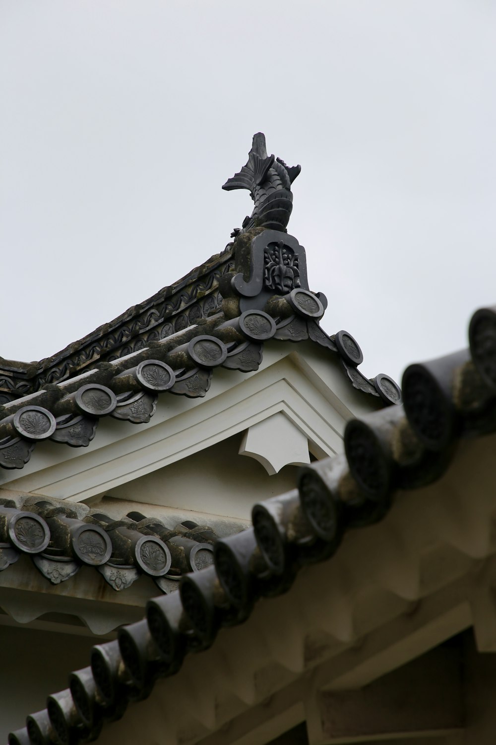 white and gray painted roof