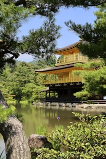 brown house beside body of water