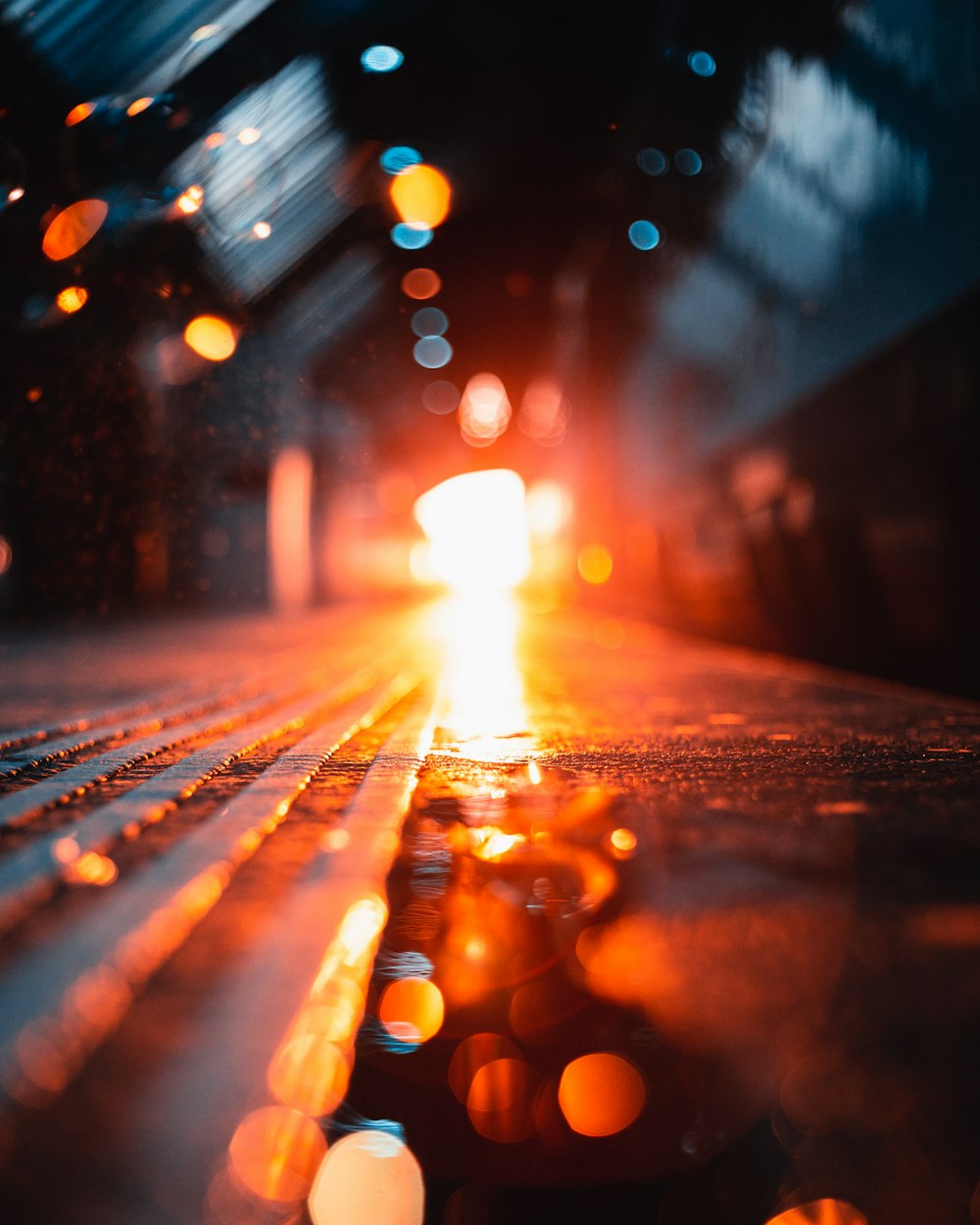 Bokeh-Licht-Fotografie der Straße