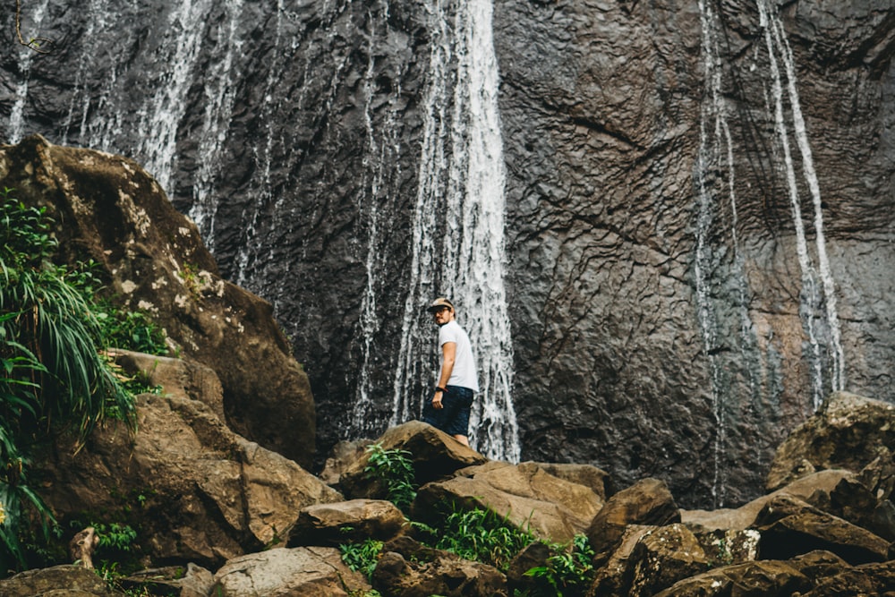 man in white shirt