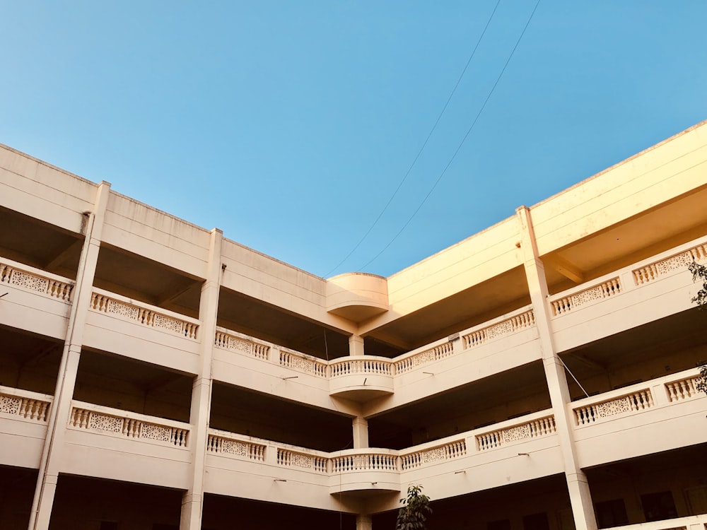 low angle photography of concrete building during daytime