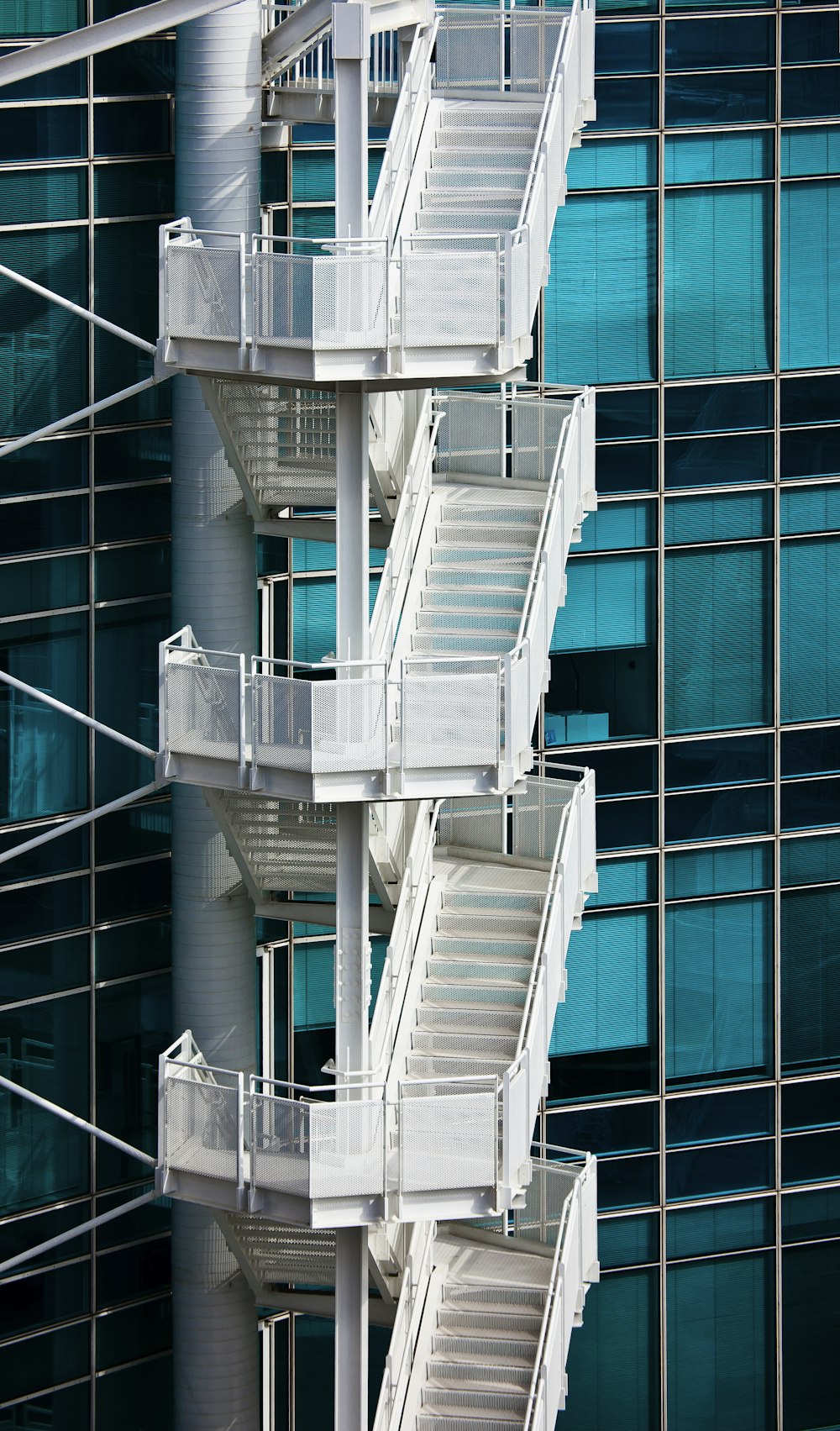 four white stairs