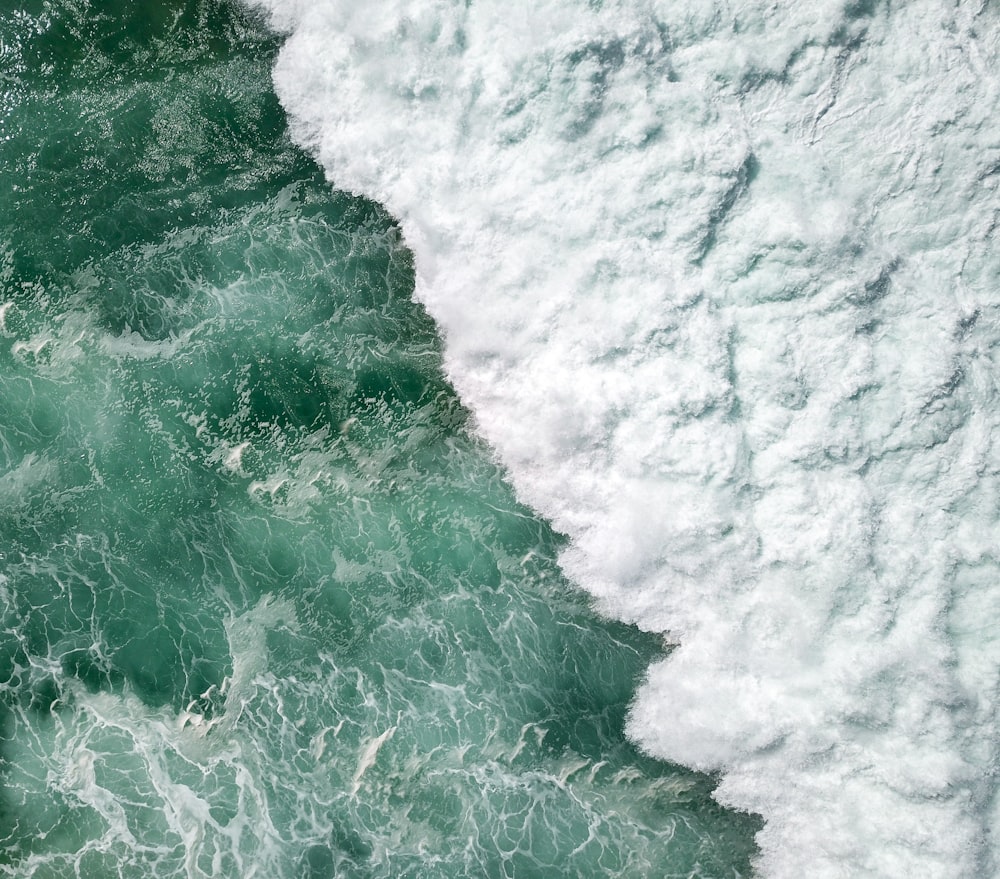 aerial view of body of water