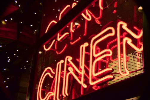 red Cinen non signage