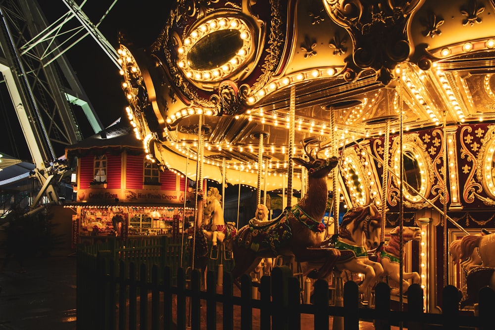 lighted carousel