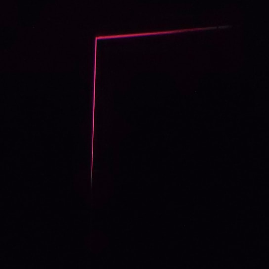 Stylish minimalistic website layout glowing on a sleek dark background