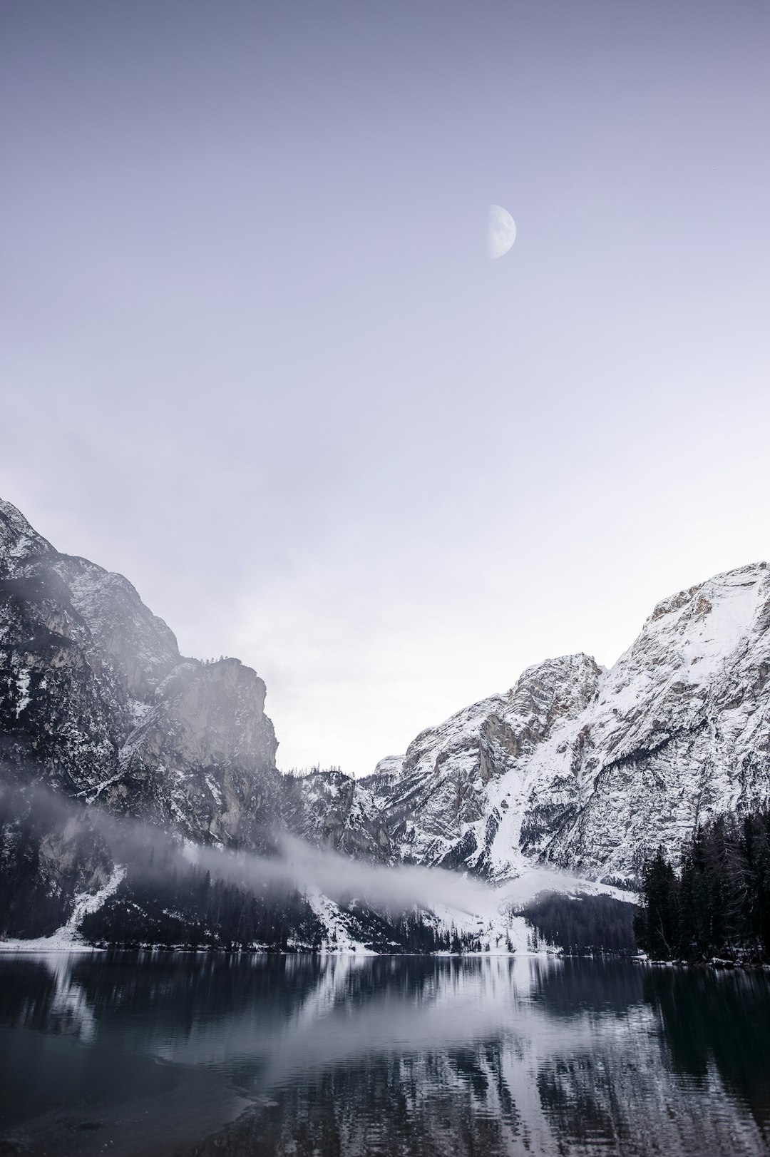 snow capped ountain in beach