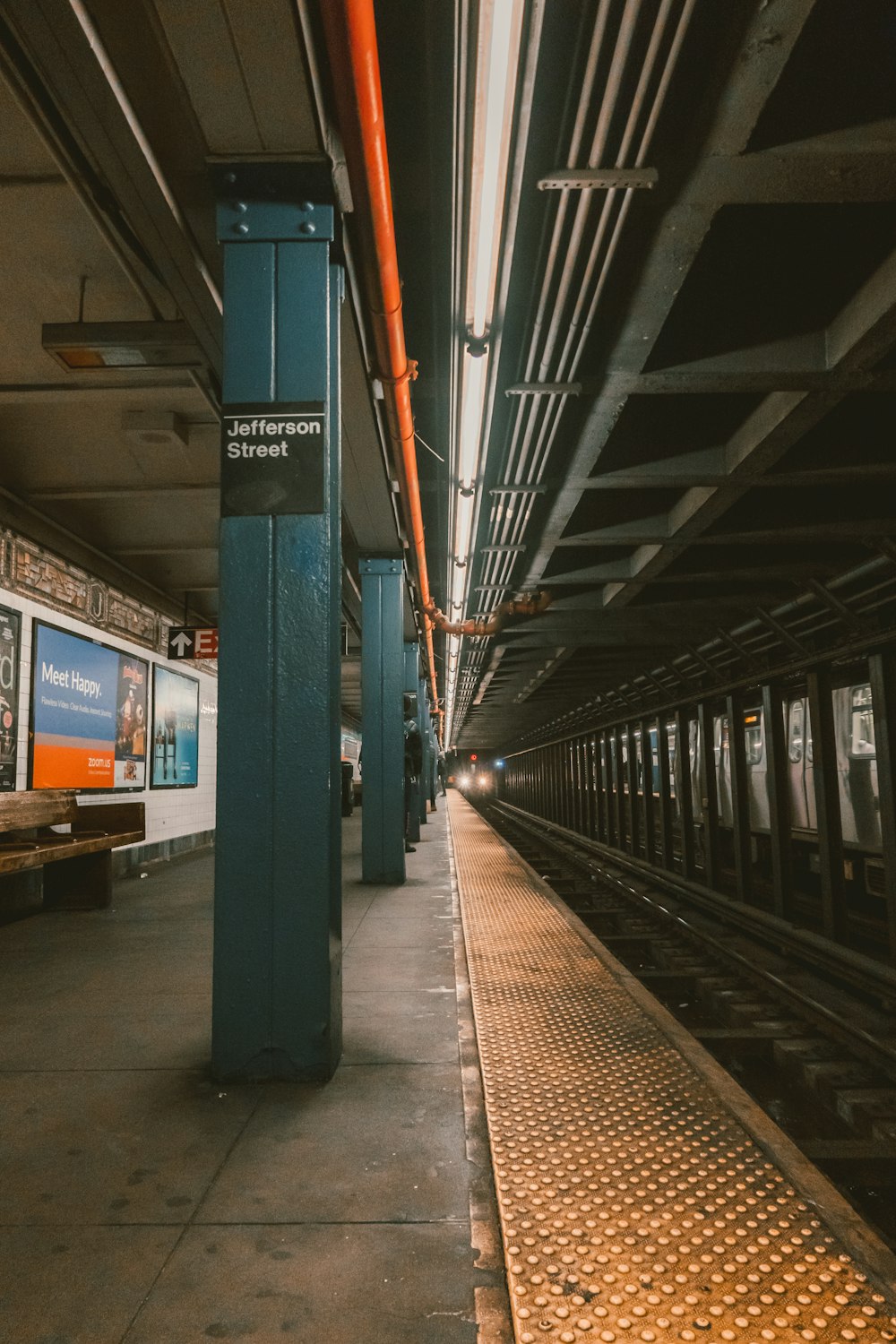 gray train station