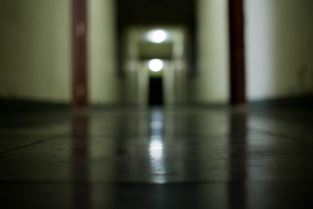 gray ceramic tiles corridor