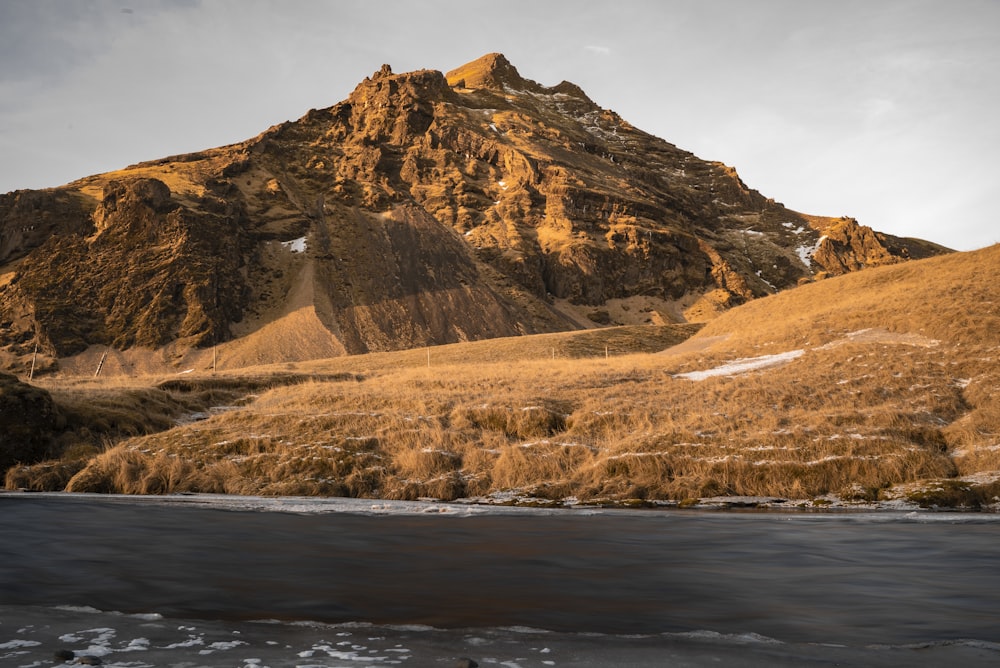 brown mountain scenery