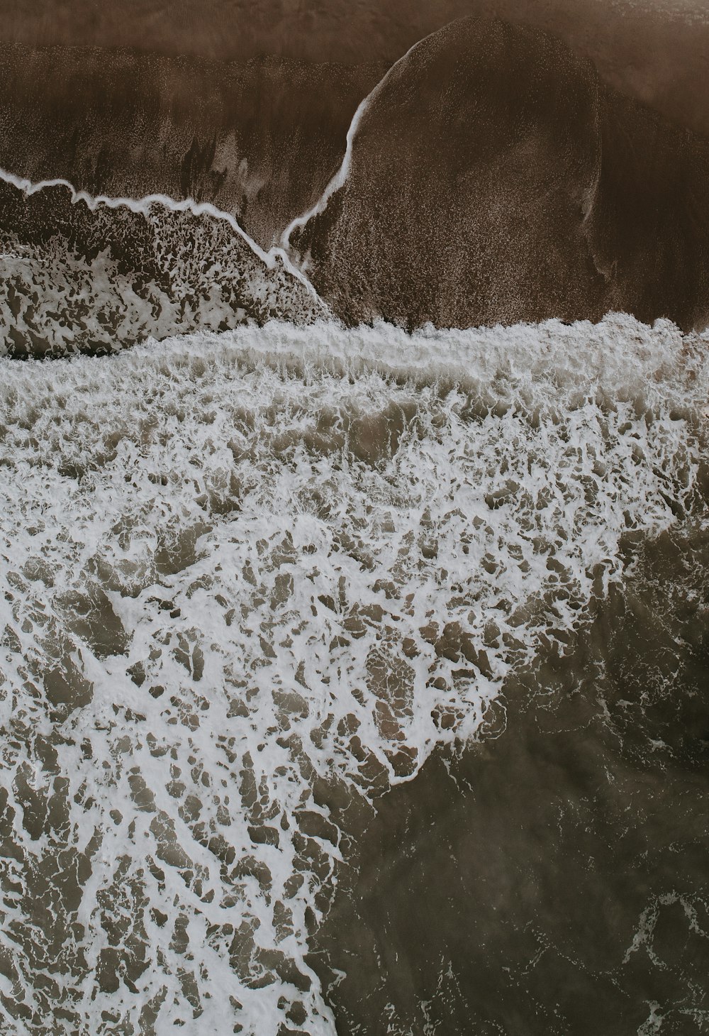 Photographie aérienne de la plage