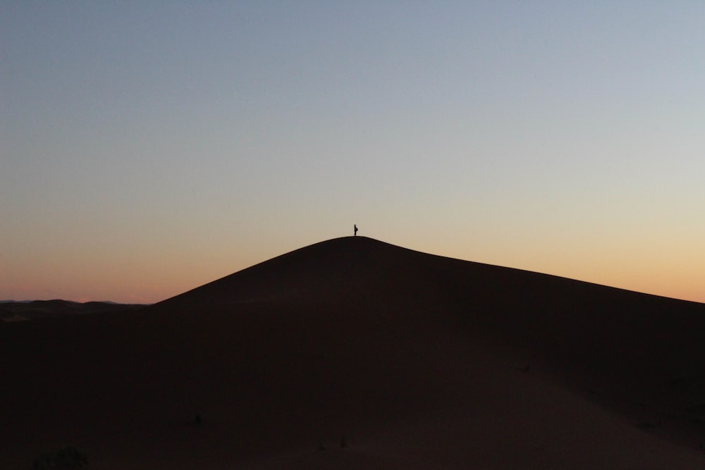 person on desert