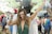 woman raising her hand