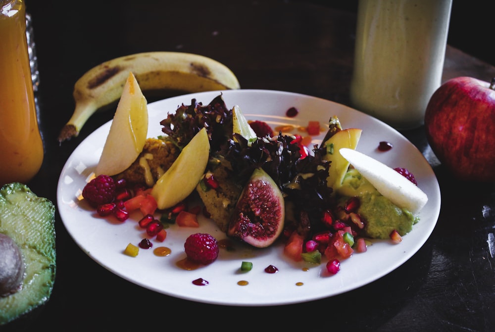 tray of variety of fruits