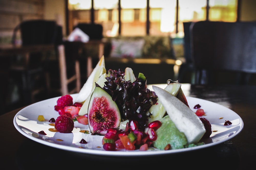 plate of fruits