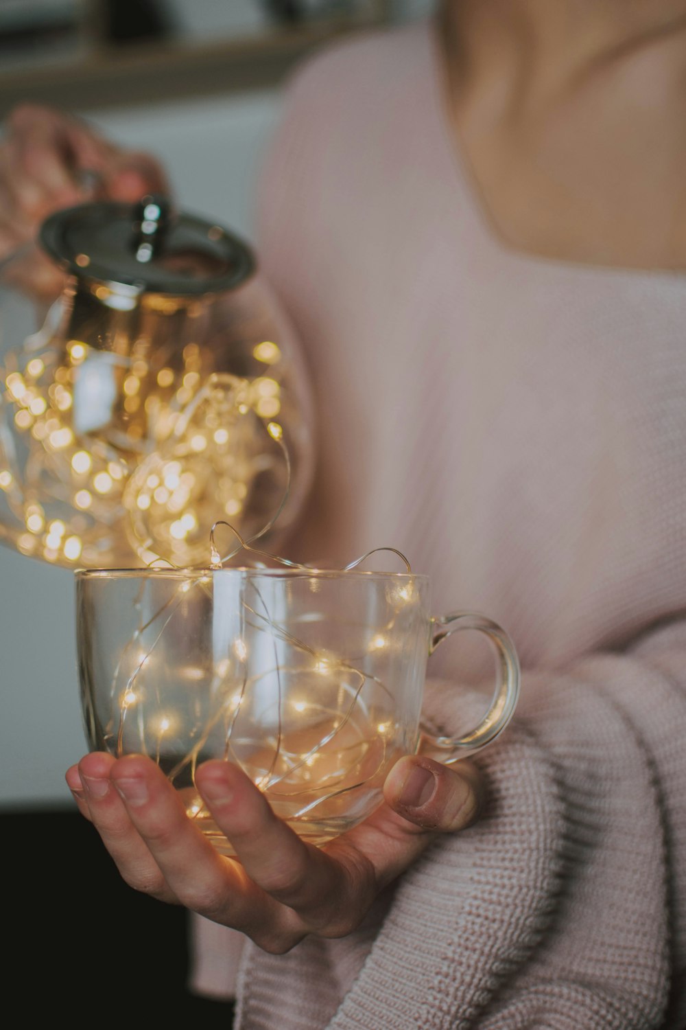 yellow string light