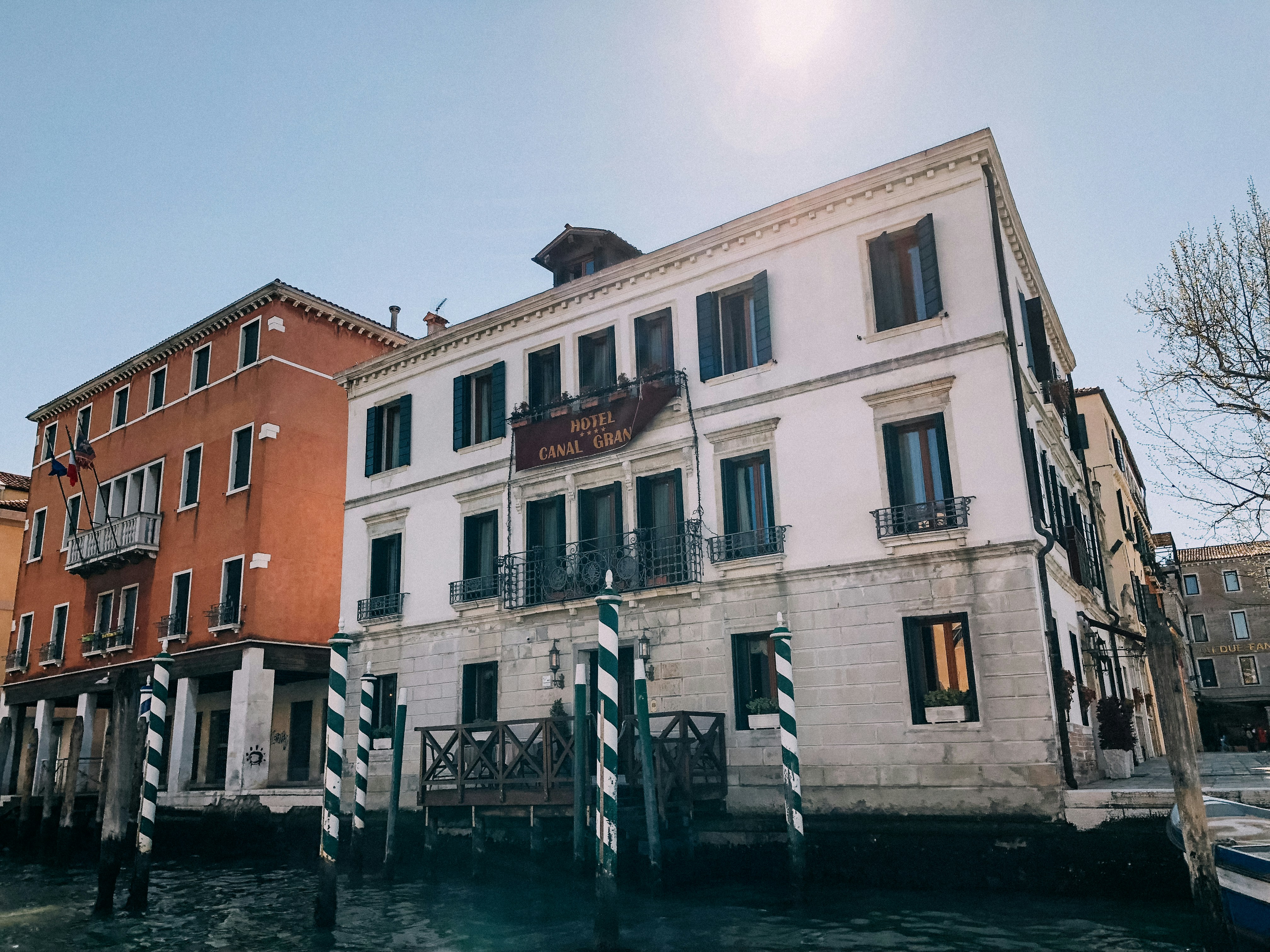 Historic building facade in Venice