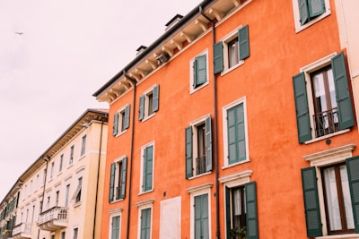 orange concrete building