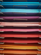 pile of assorted-color papers