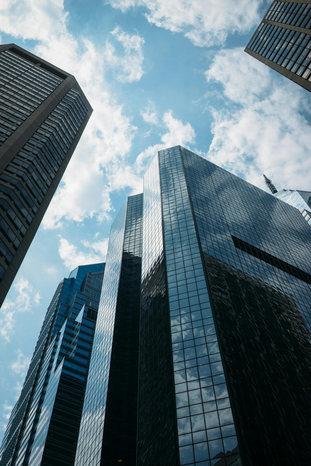 low-angle of high-rise buildings