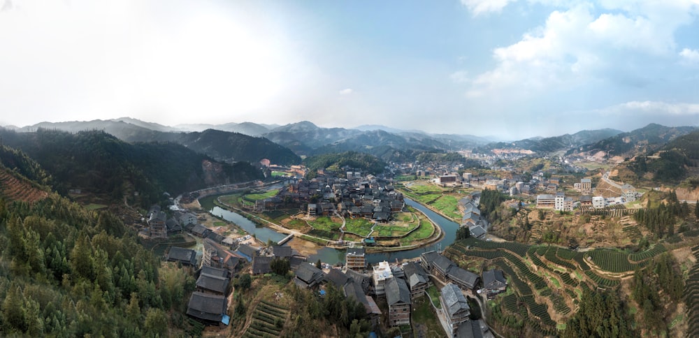 high-angle photography city buildings during daytime