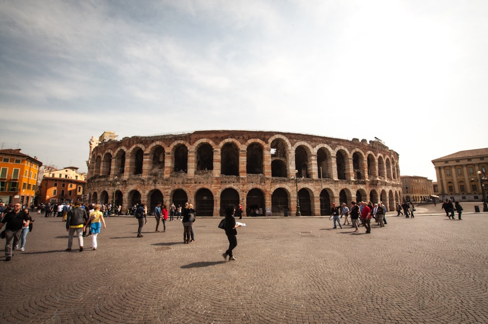 people near Colosseum