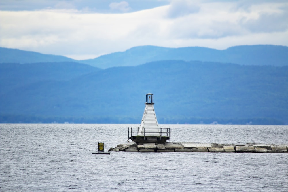 small tower at the sea