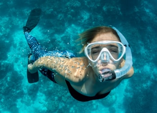 woman snorkeling