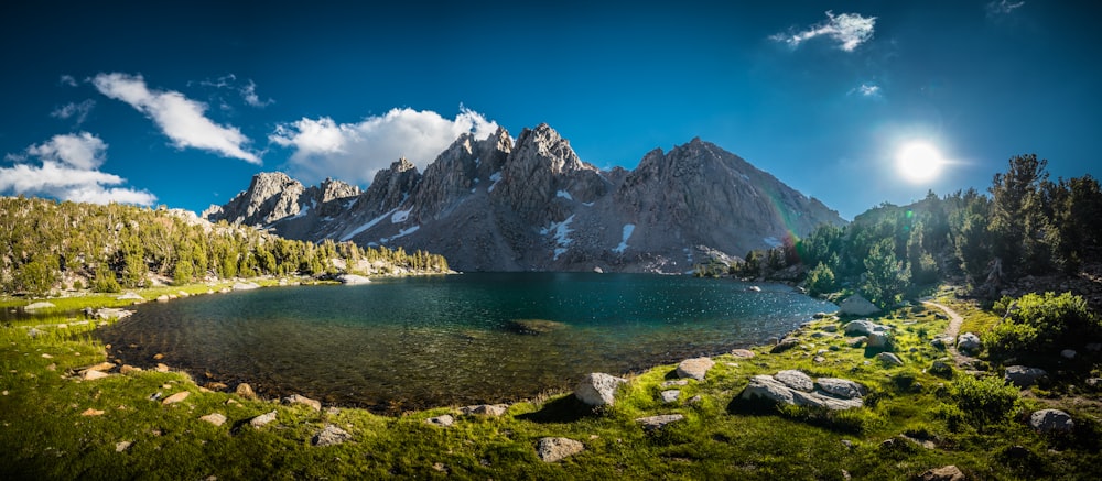 lake near mountain