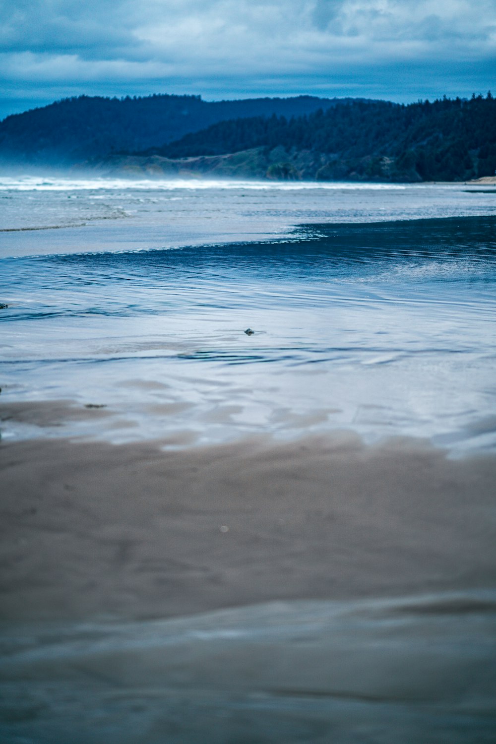 seashore and mountain during day time