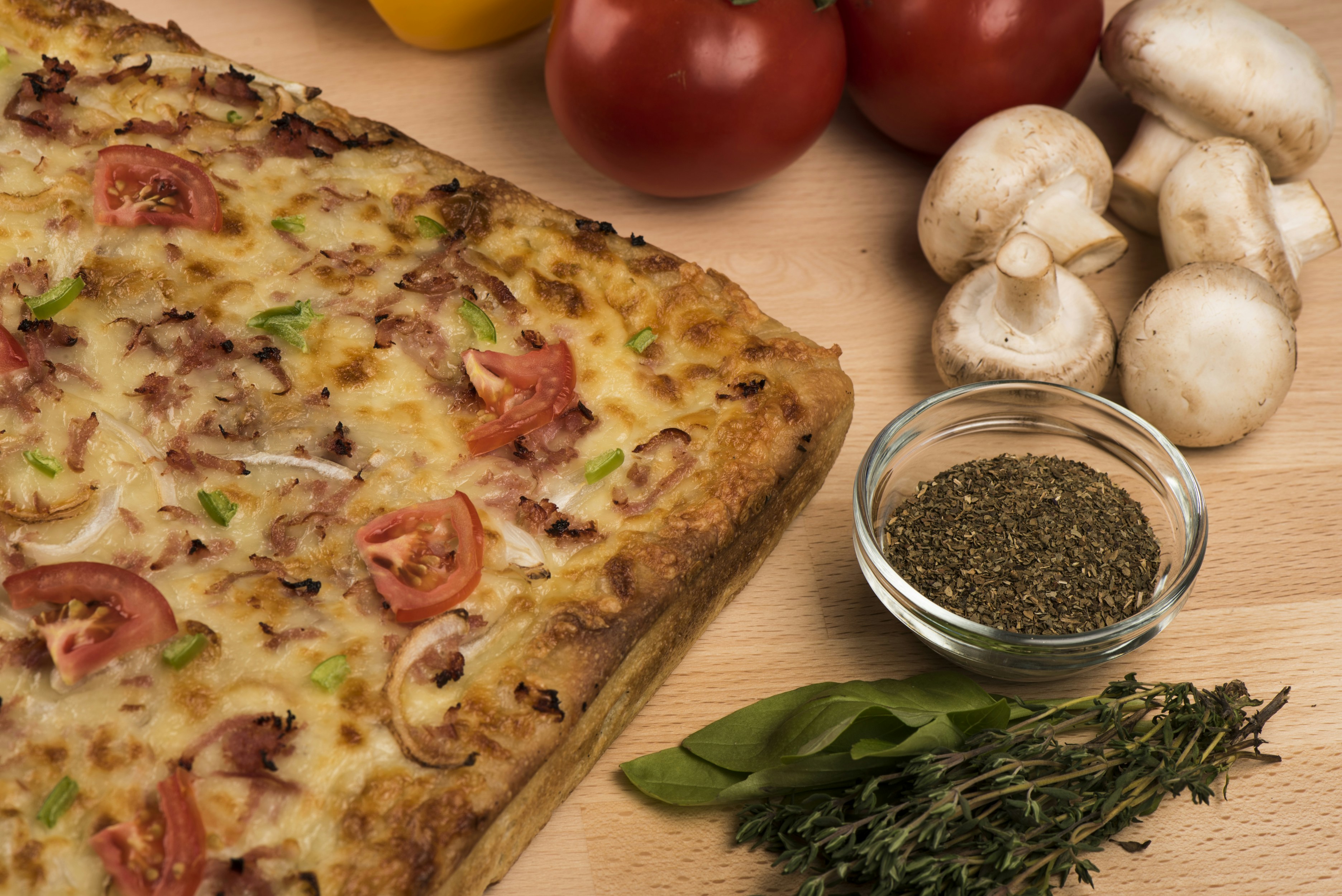 white and red ceramic bowl