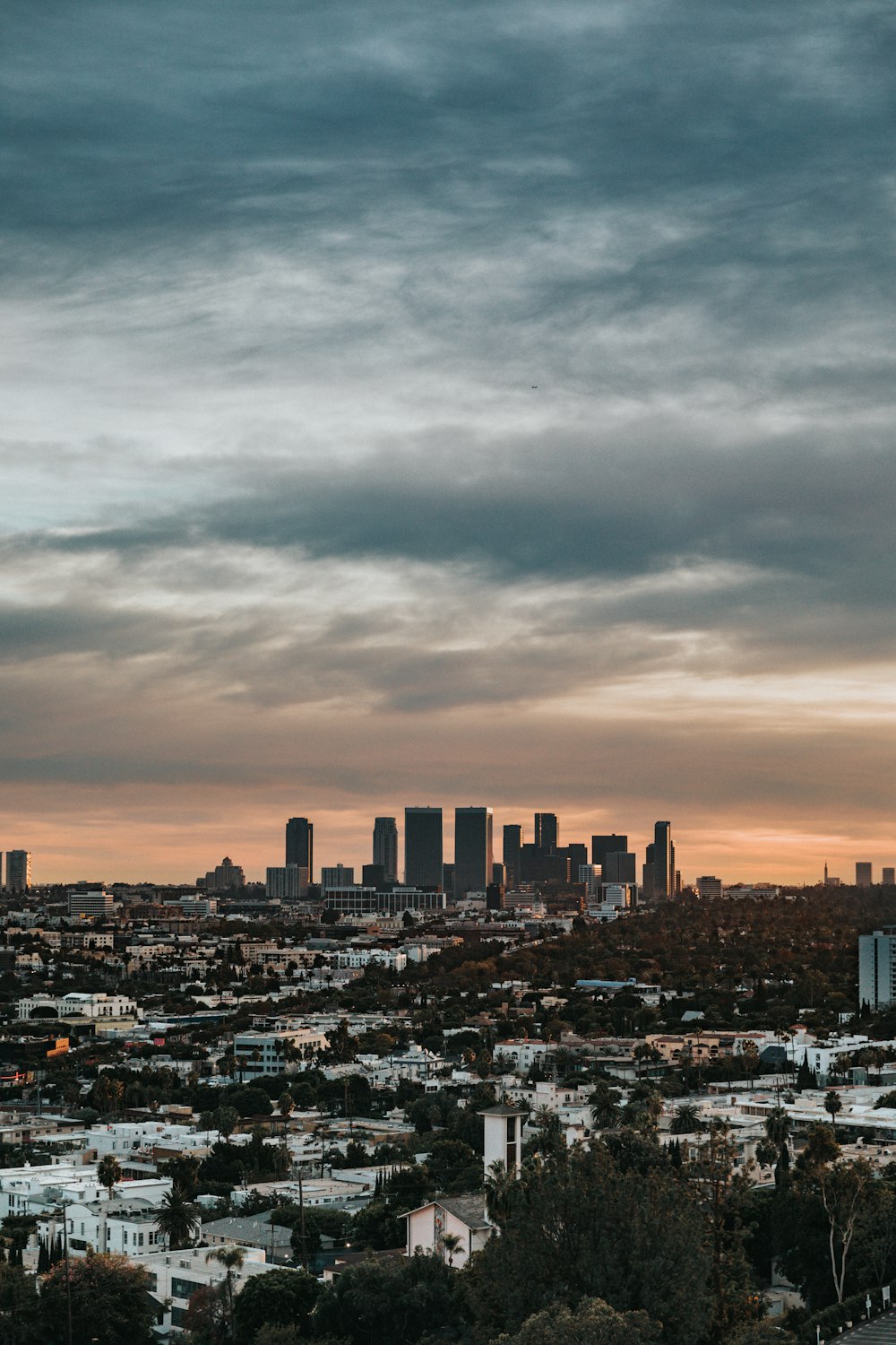 aerial view photography of city during night