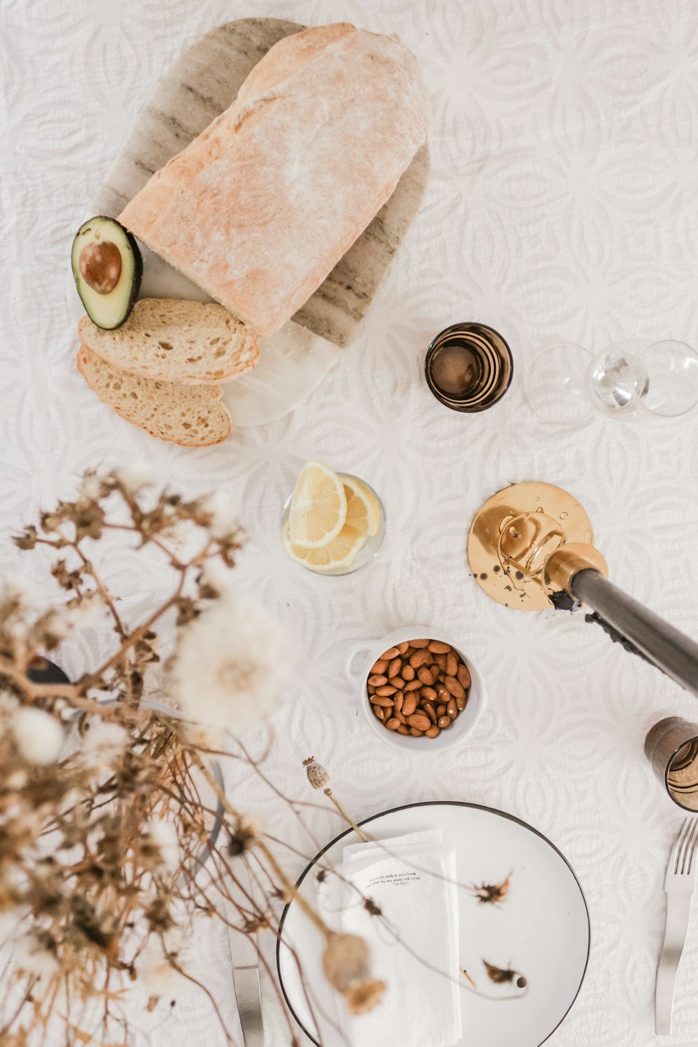 plate on table