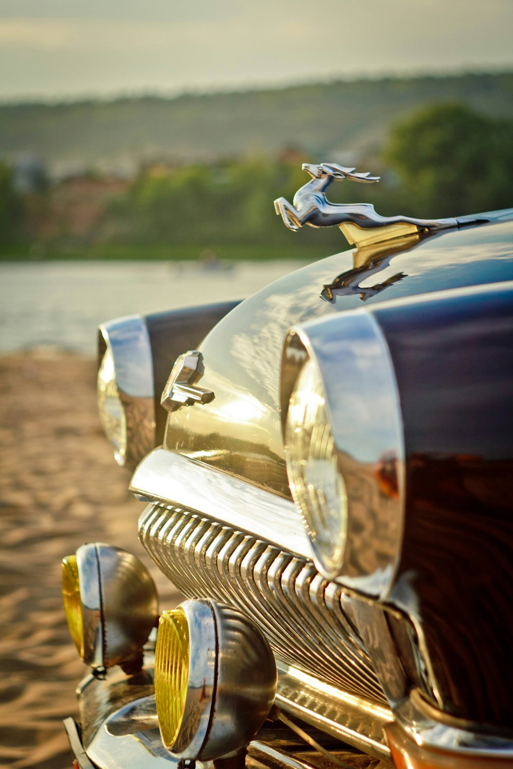 close-up photography of black vehicle