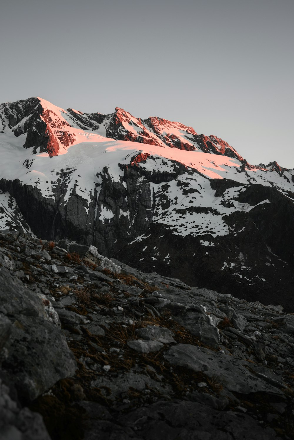 icy mountain scenery